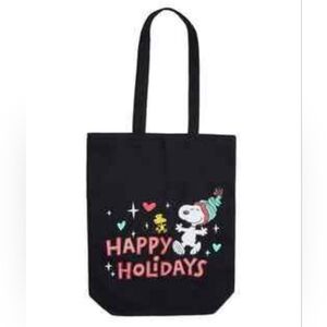 Peanuts Snoopy Happy Holidays Printed Tote Bag new in package